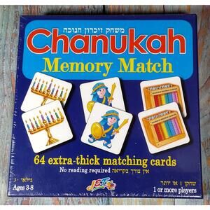 Chanukah Memory Match Game - 64 Extra-Thick Matching Cards
